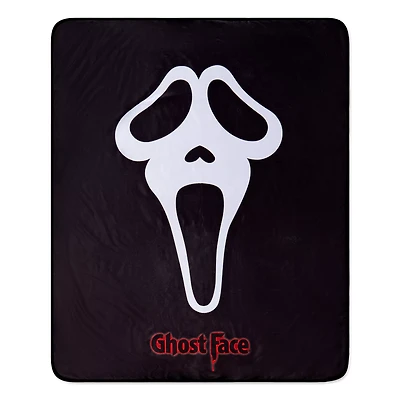 Ghost Face Mask Fleece Blanket