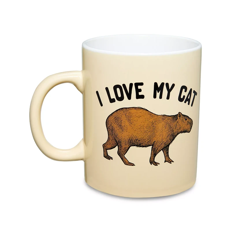 I Love My Cat Capybara Coffee Mug - 20 oz.