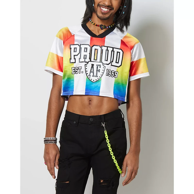 Proud AF Cropped Soccer Jersey