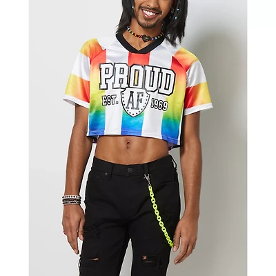 Proud AF Cropped Soccer Jersey