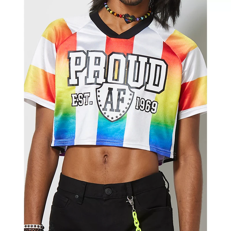 Proud AF Cropped Soccer Jersey