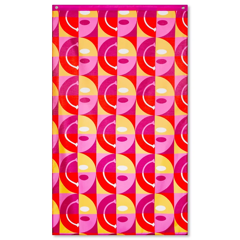 Lesbian Pride Smiley Face Flag