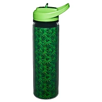 Weed Leaf Pattern Water Bottle - 18 oz.