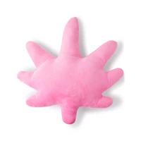 Pink Weed Leaf Pillow