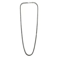 Silvertone Box Chain Necklace