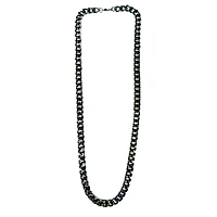 Grey Curb Chain Necklace