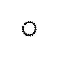 Black and Purple Swirl Long Distance Beaded Bracelets - 2 Pack