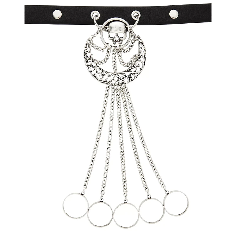 Skull Chain Hand Bracelet