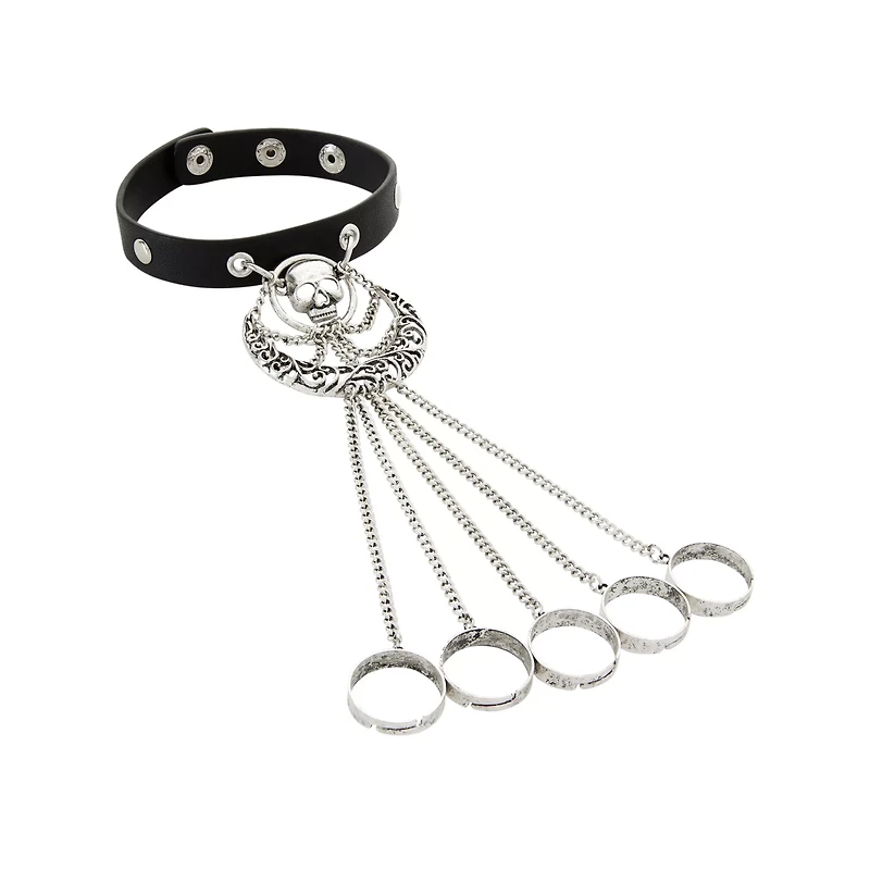 Skull Chain Hand Bracelet