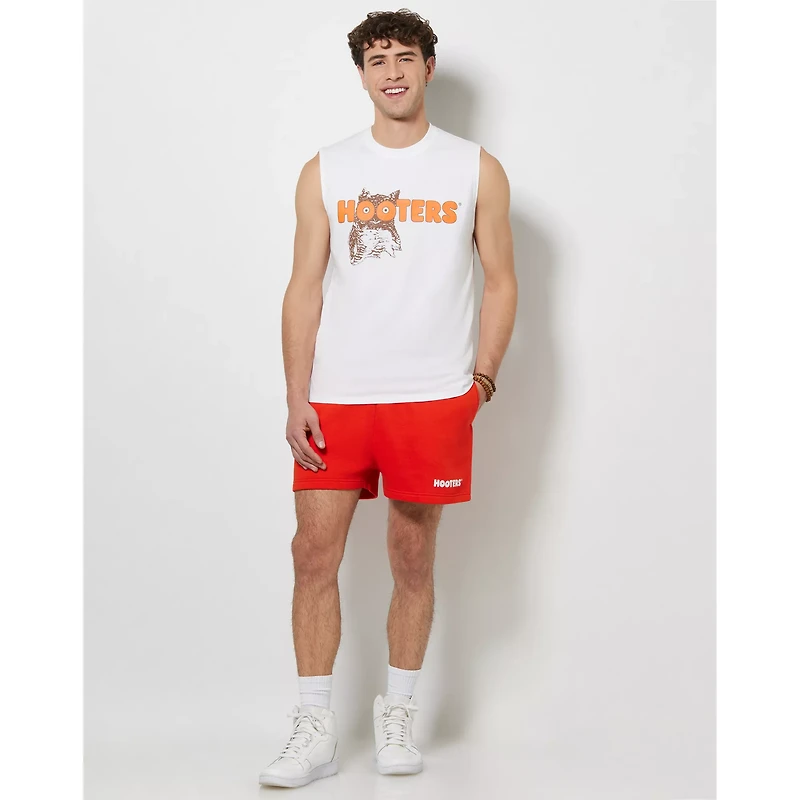 White Hooters Muscle Tank Top