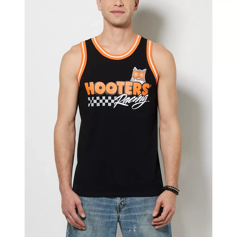 Black Hooters Racing Tank Top