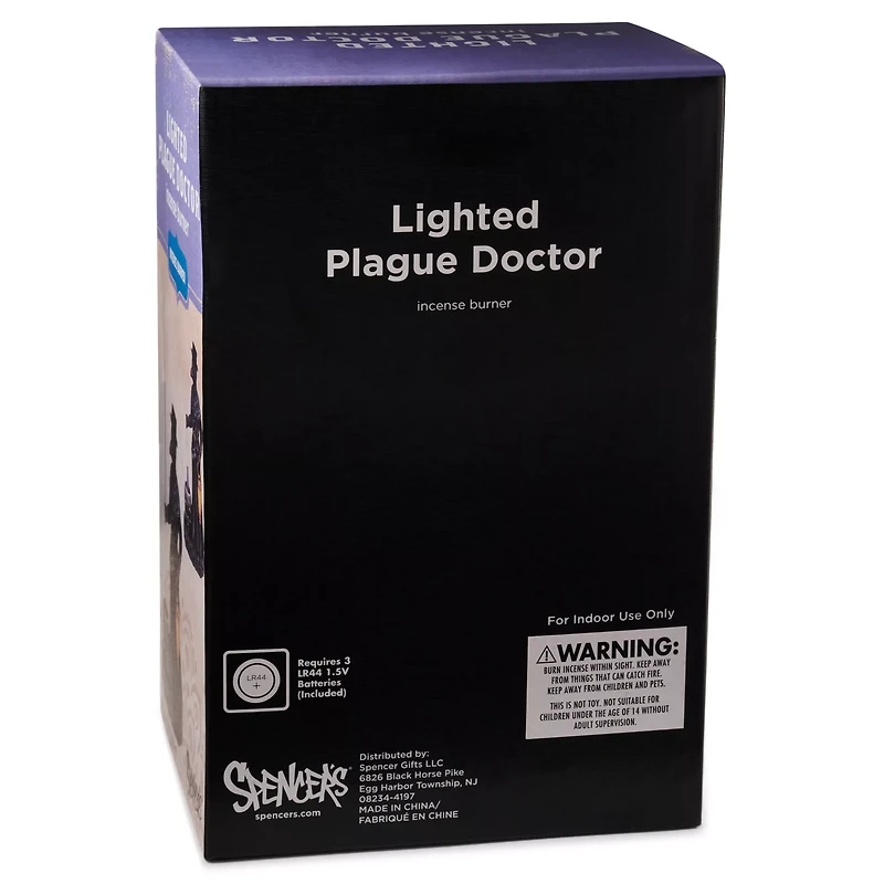 Lighted Plague Doctor Incense Burner