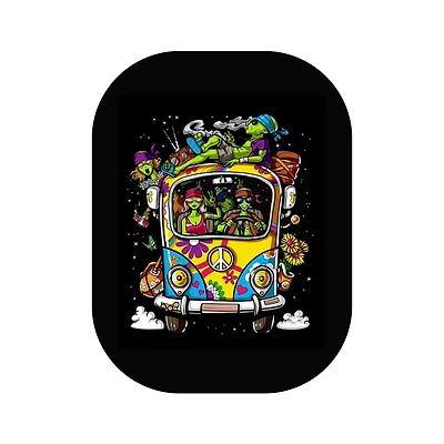 Aliens In Hippie Van Tray