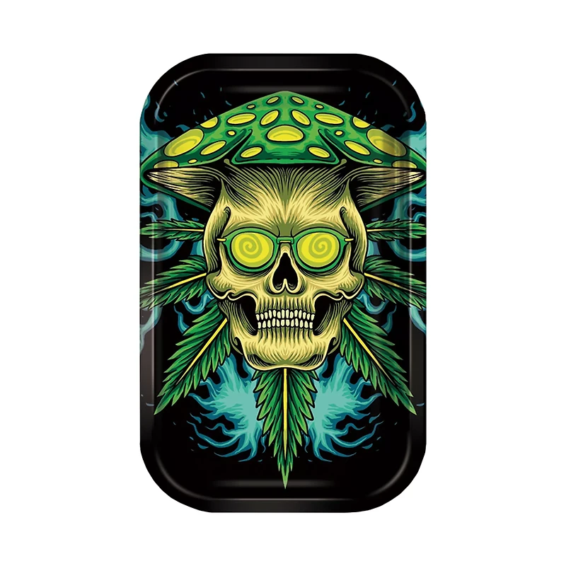Mushroom Skull Weed Leaf Ashtray