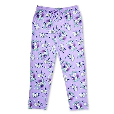 Welcome to Nowhere Purple Lounge Pants - Courage the Cowardly Dog