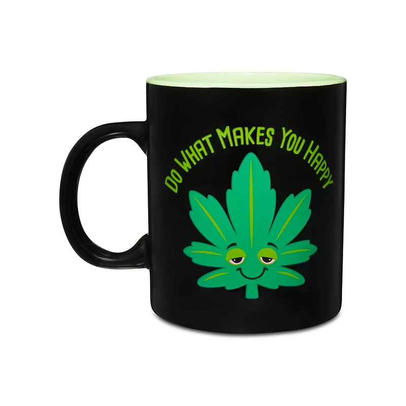 Do What Makes You Happy Weed Leaf Coffee Mug - 20 oz.