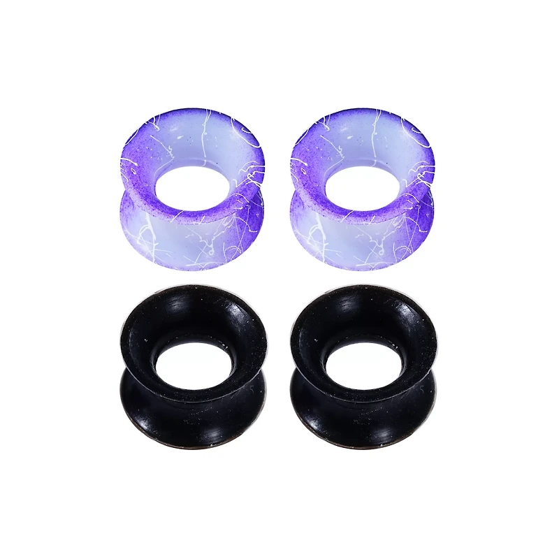 Multi-Pack Purple and Black Tunnels 4 Pack - 00 Gauge