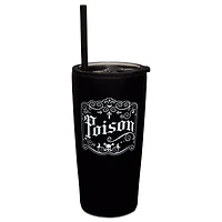 Poison Travel Tumblerg with Straw 20 oz.