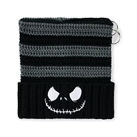Jack Skellington Pierced Thick Knit Cuff Beanie Hat - The Nightmare Before Christmas
