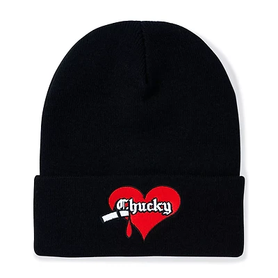Chucky Heart Patch Cuff Beanie Hat