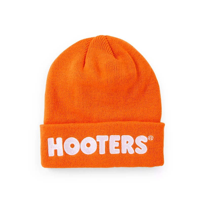 Orange Hooters Knit Hat