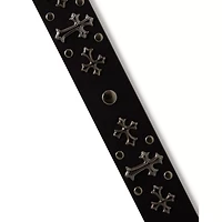 Black Cross Studded Belt