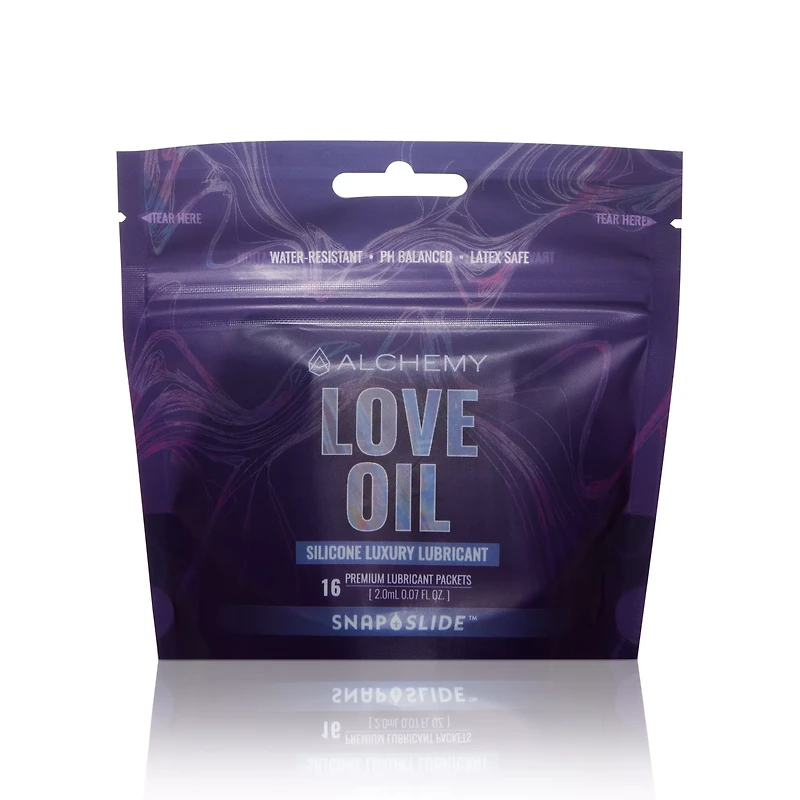 Multi-Pack Love Oil Silicone Luxury  Lubricant Packets - 16 Pack