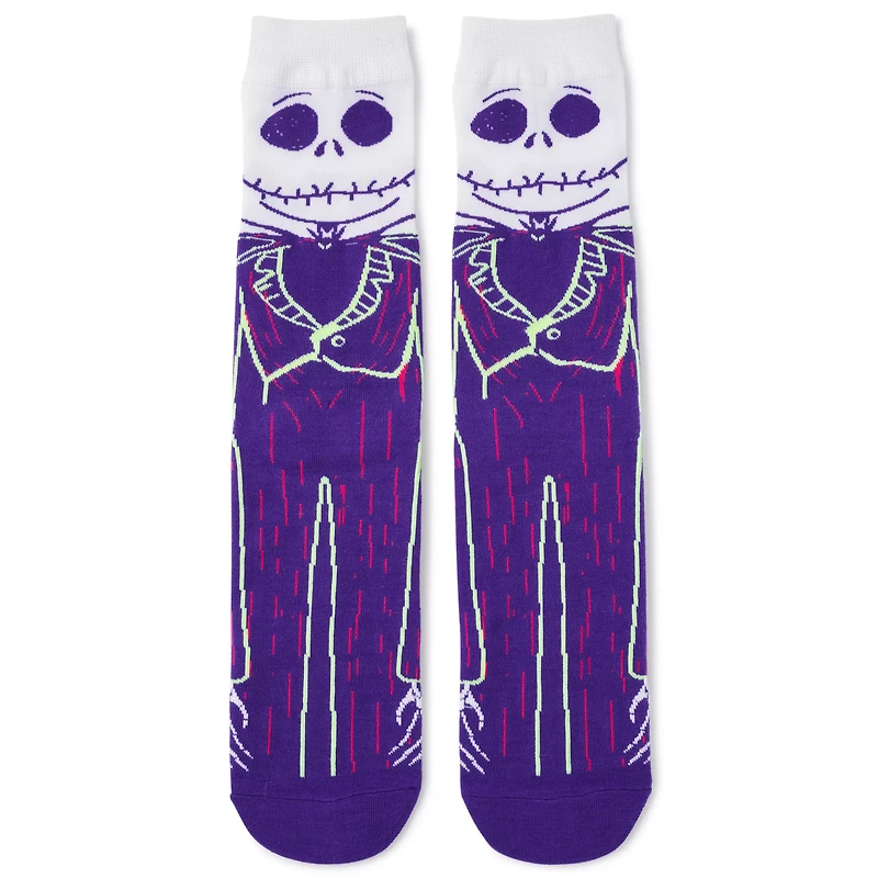 360 Glow in the Dark Jack Skellington Crew Socks - The Nightmare Before Christmas