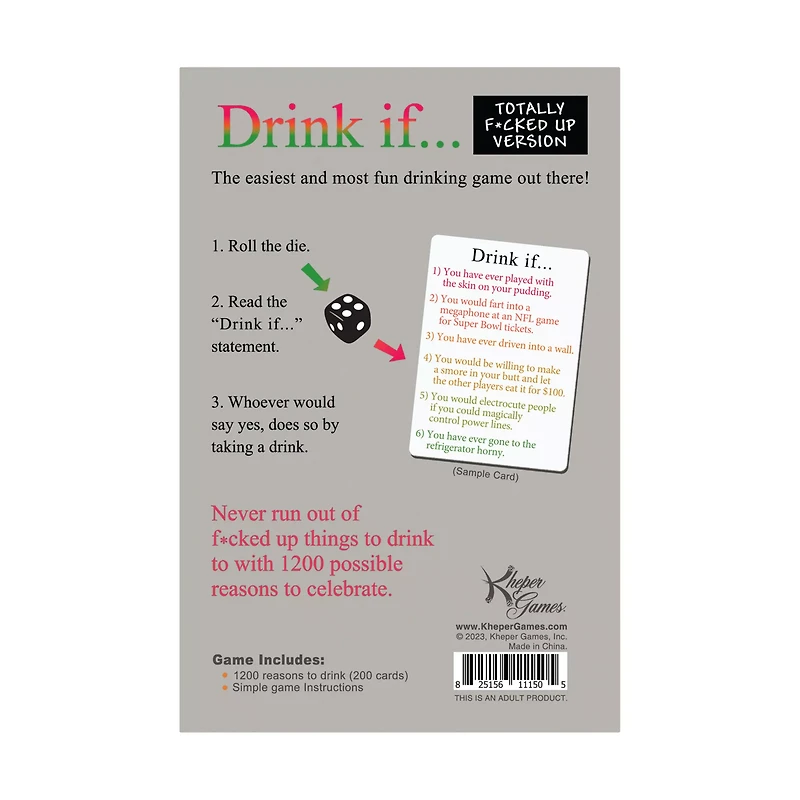 Drink If... Card Game: Totally F*cked Up Edition