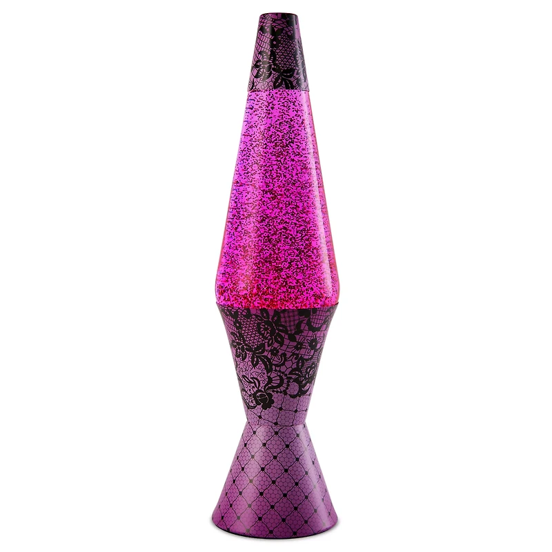 17 Inch Tickled Pink Glitter Lava Lamp