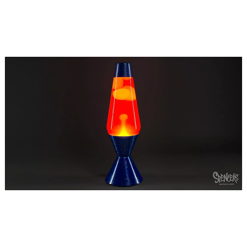 16.3 Inch Crackle Cobalt Lava Lamp