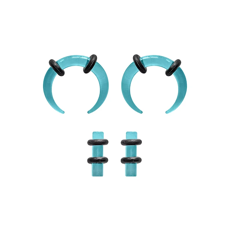 Multi-Pack Glow the Dark Teal Pinchers and Plugs - 2 Pair