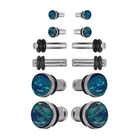 Multi-Pack Silvertone Resin Plug Set