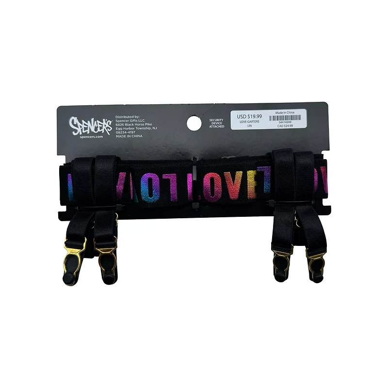 Rainbow Love Pride Garters