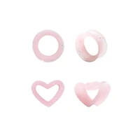 Multi-Pack Pink Round and Heart Tunnels - 2 Pair