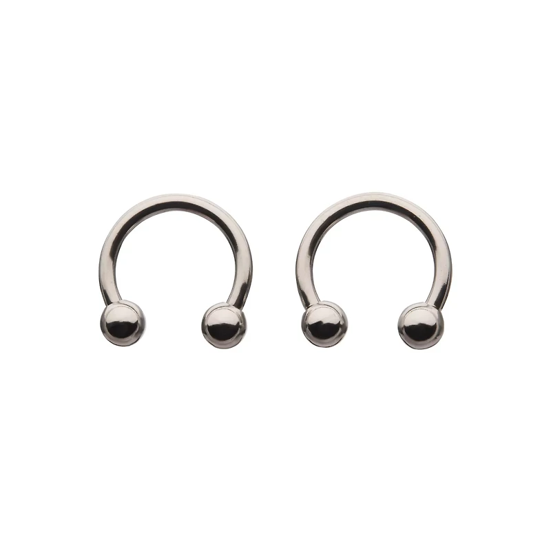 Silver-Plated Horseshoe Rings