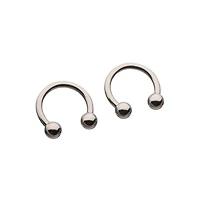 Silver-Plated Horseshoe Rings