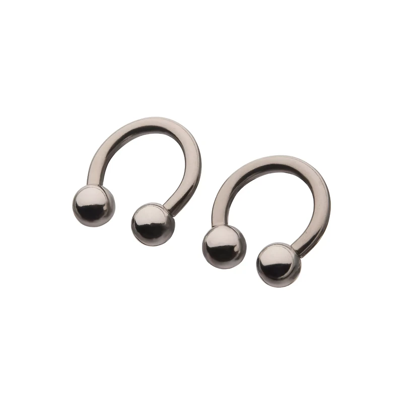 Silver-Plated Horseshoe Rings
