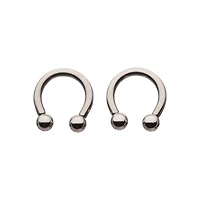 Silver-Plated Horseshoe Rings