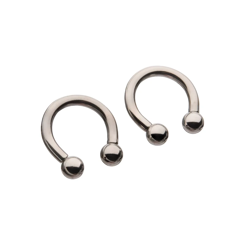 Silver-Plated Horseshoe Rings