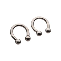 Silver-Plated Horseshoe Rings