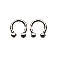 Silver-Plated Horseshoe Rings