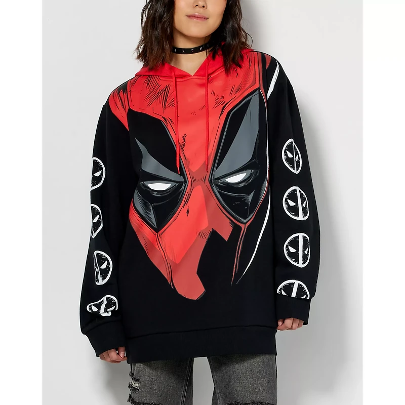 Deadpool Mask Logo Hoodie - Marvel