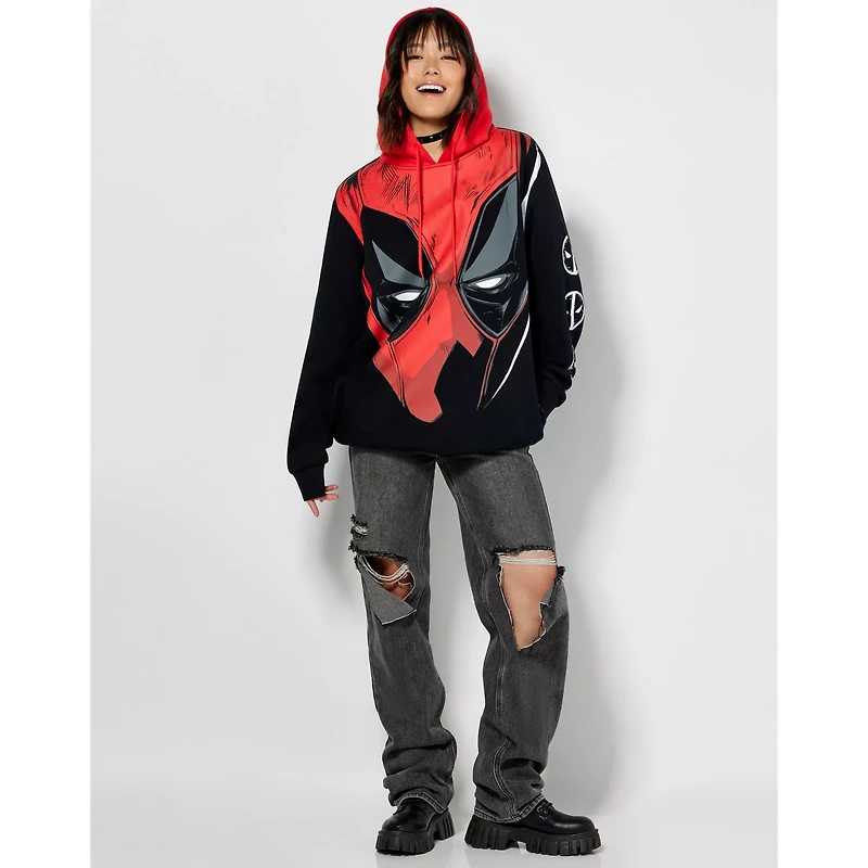 Deadpool Mask Logo Hoodie - Marvel