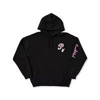 Black Playboy Bunny Print Hoodie