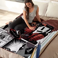 Deadpool Comic Fleece Blanket