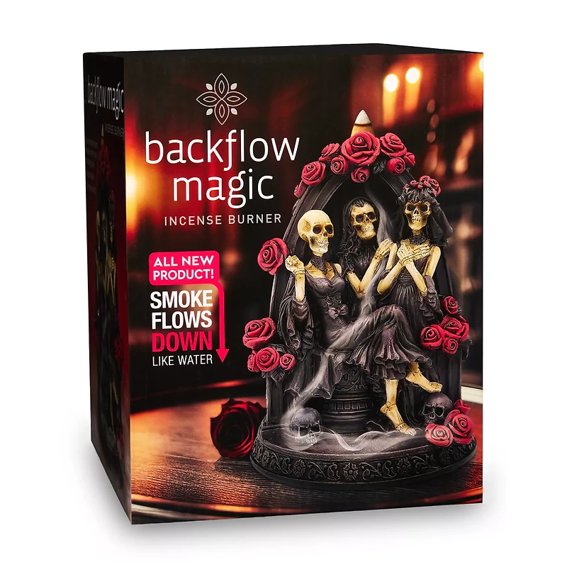 Gothic Rose Temptress Backflow Incense Burner