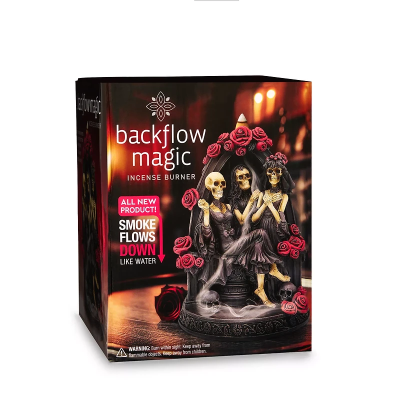 Gothic Rose Temptress Backflow Incense Burner