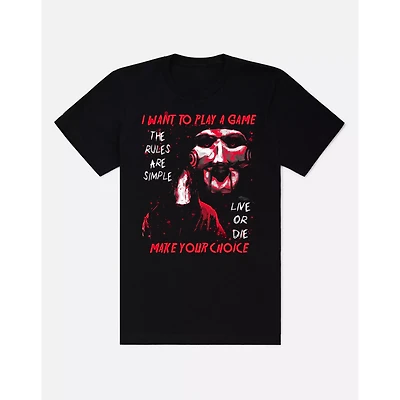 Black Bloody Puppet T Shirt - Saw
