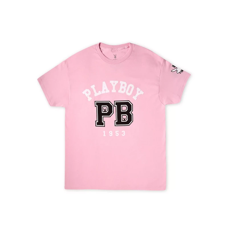 Playboy Pink Collegiate T Shirt